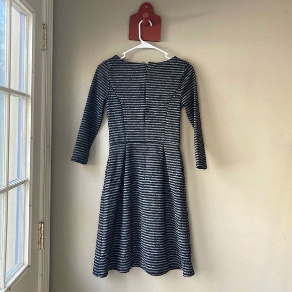 Merona Grey & Black Stripe Midi Dress XS - Picture 4 of 5